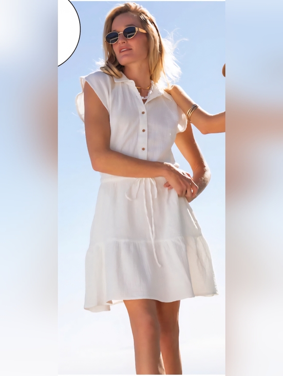 Carve Designs Dresses & Skirts - Carve Designs Alex Gauze Classic Tiered Dress